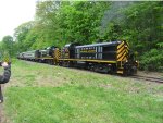 D&H Alcos 4103 and 4118 on a photo runby